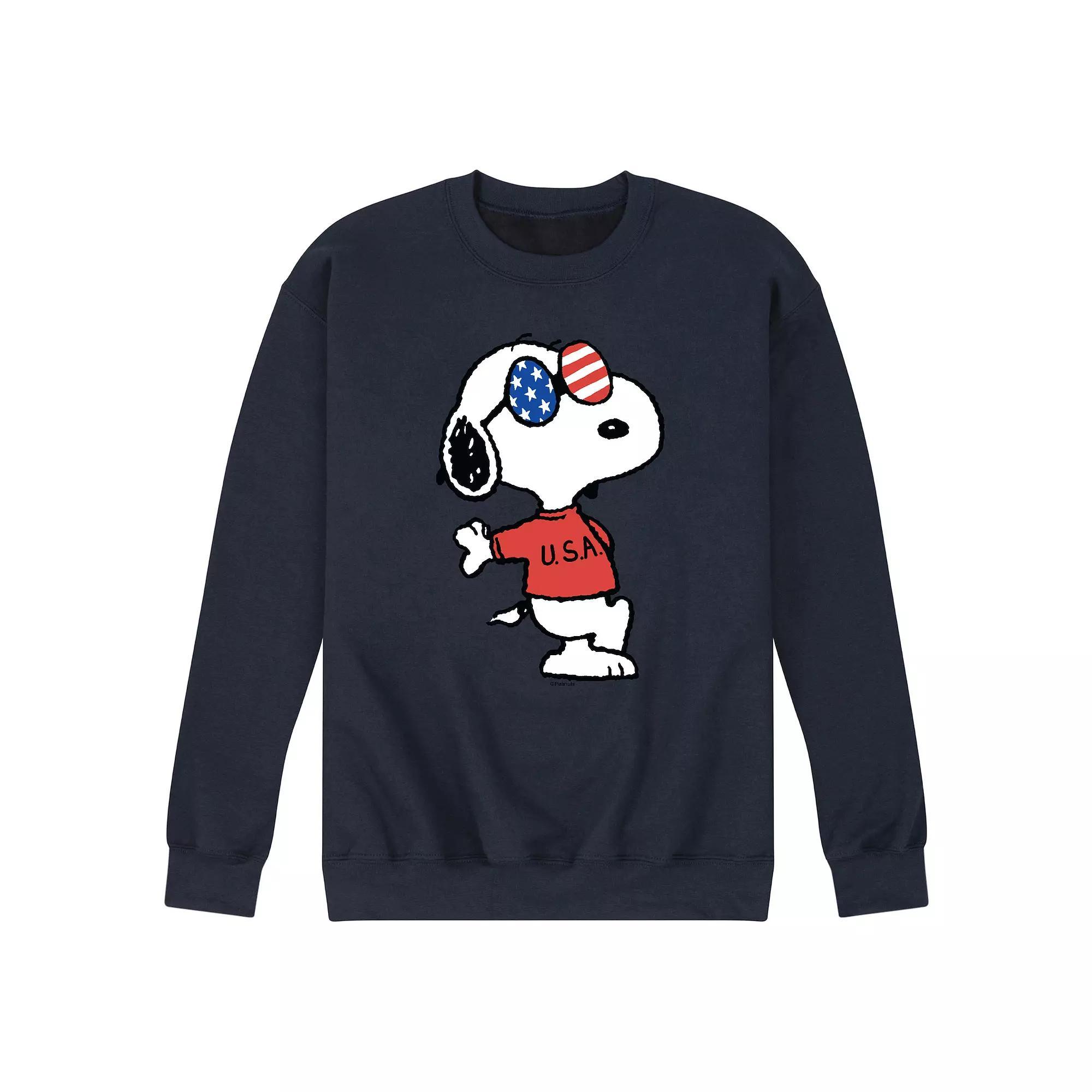 Men's Peanuts Snoopy Americana Graphic Sweatshirt,  Product Image