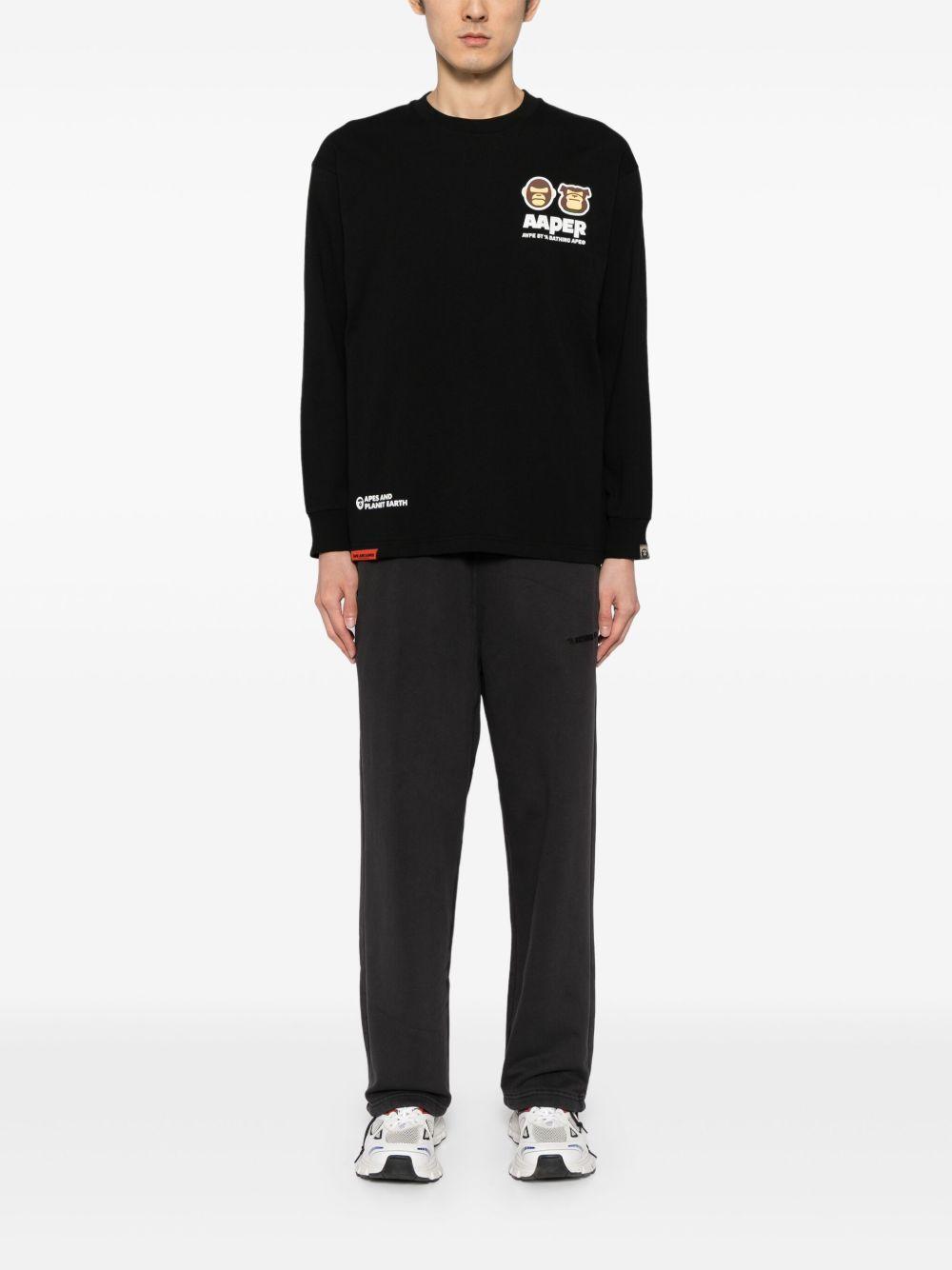 logo-patch long-sleeved T-shirt Product Image