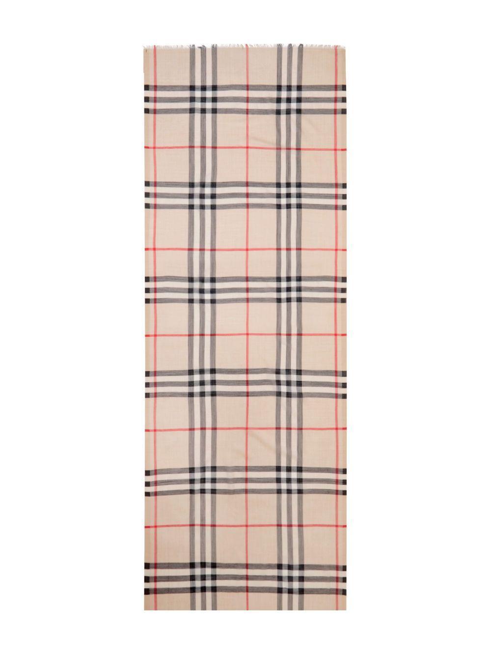 Vintage Check wool-blend scarf Product Image