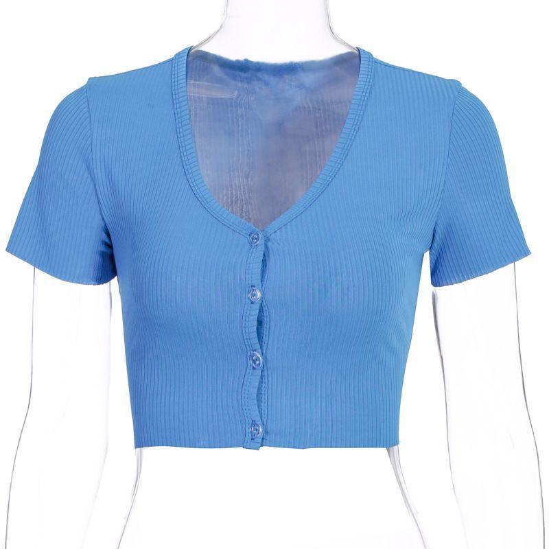 Short-Sleeve Cropped Cardigan Product Image