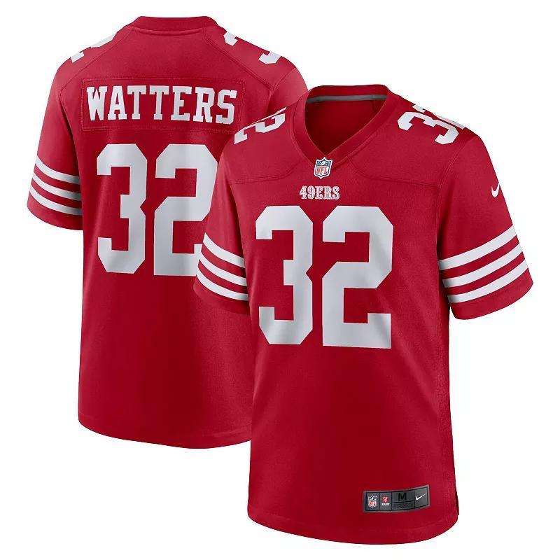 Men's Nike Brandon Aiyuk Scarlet San Francisco 49ers Team Player Game Jersey, Size: Small, Red Product Image