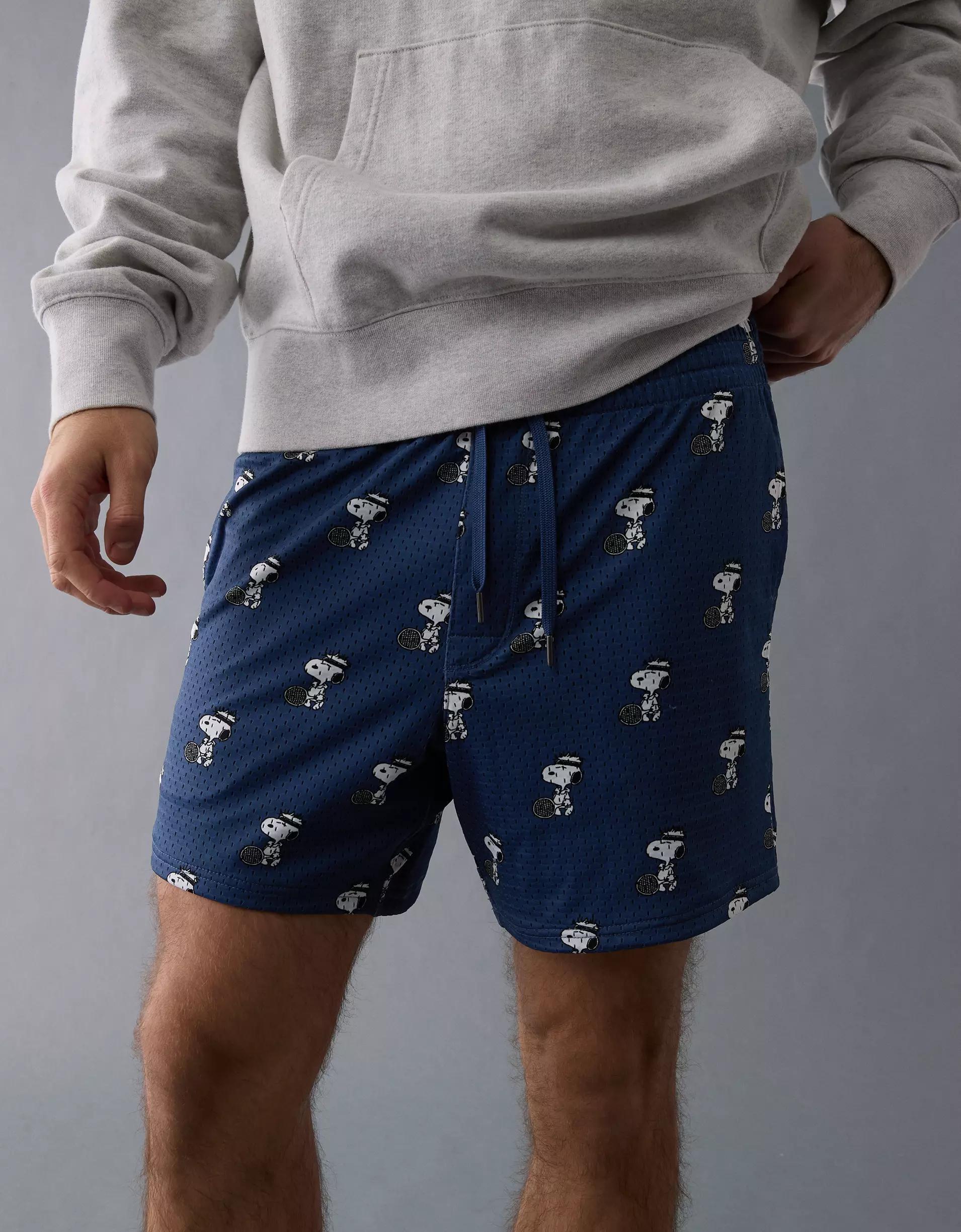 AE Sofa Surfin' 6" Snoopy Graphic Mesh Lounge Short Product Image