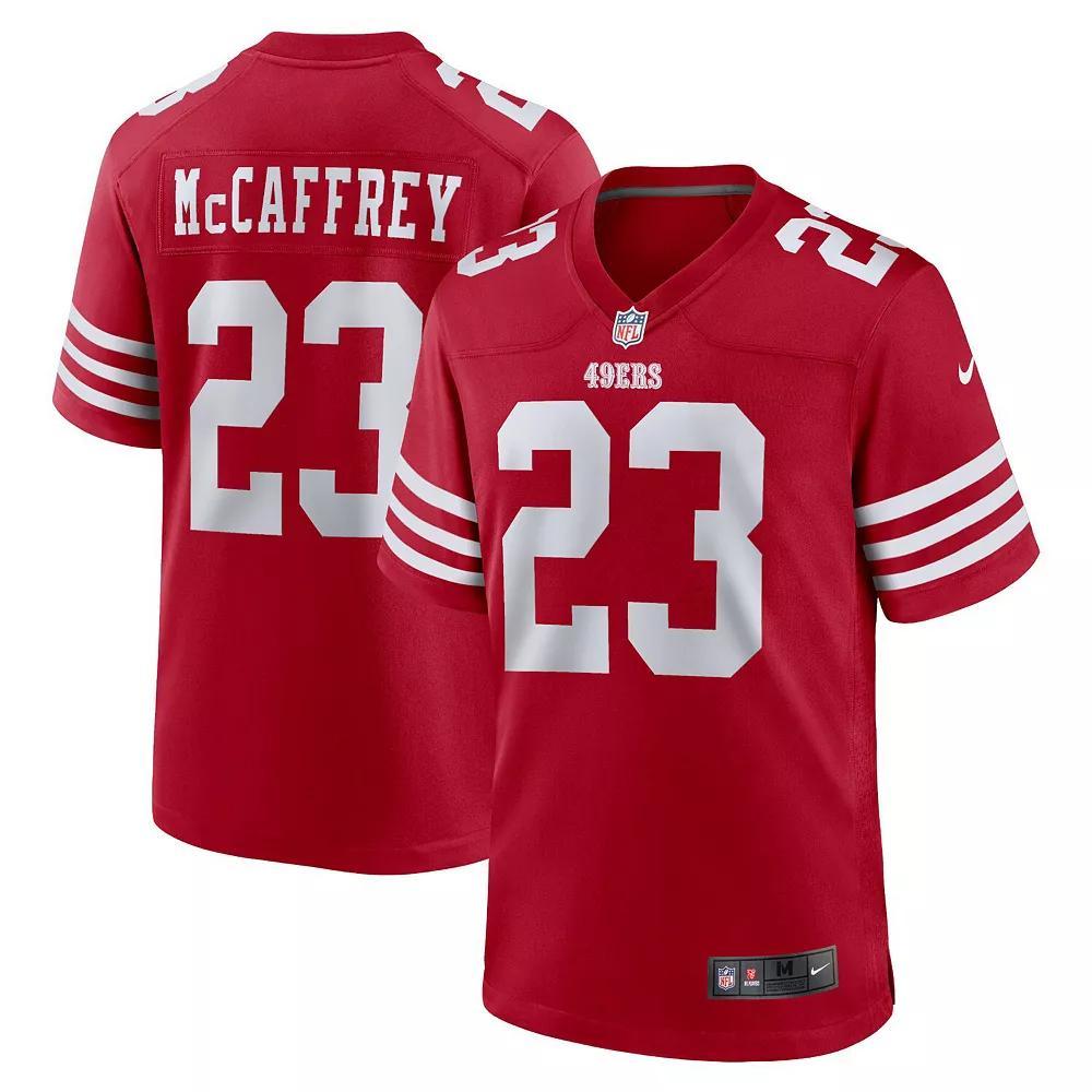 Men's Nike Christian McCaffrey Scarlet San Francisco 49ers Game Player Jersey,  Product Image