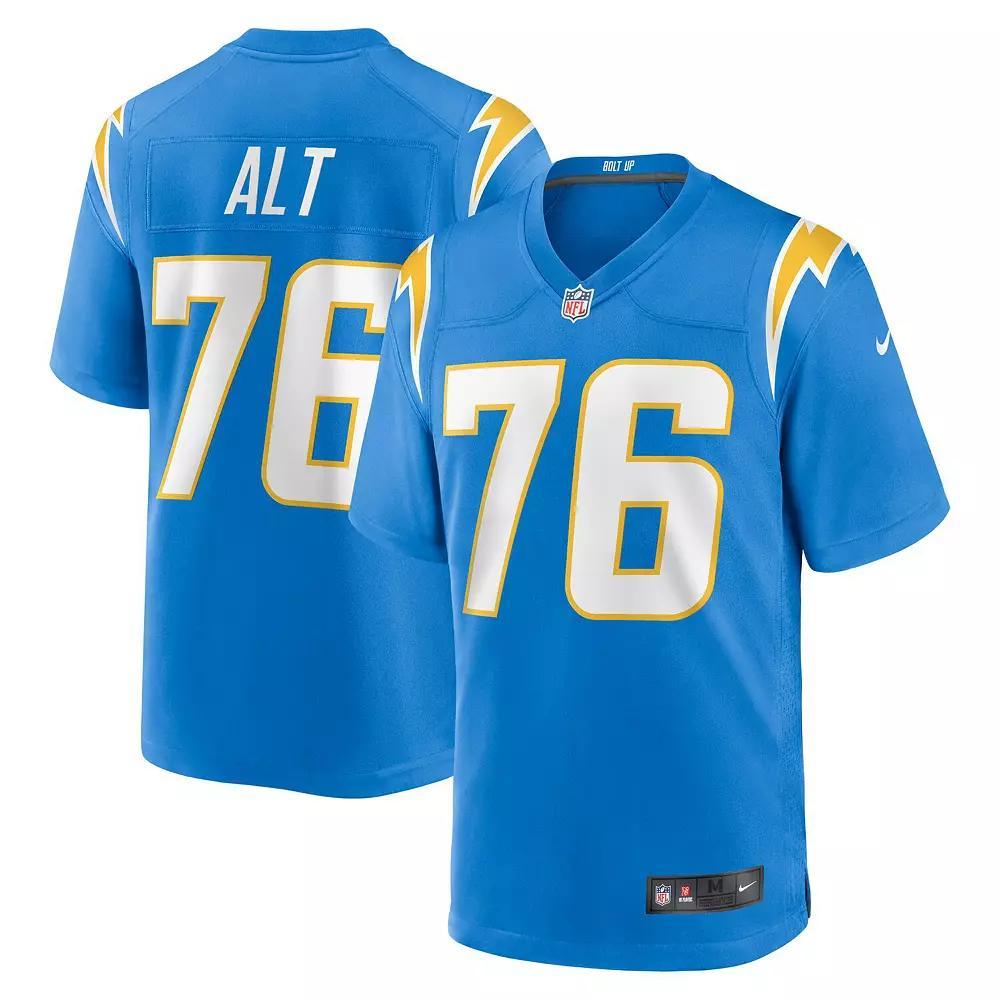 Men's Nike Joe Alt Powder Blue Los Angeles Chargers  Player Game Jersey, Size: XL, Light Product Image