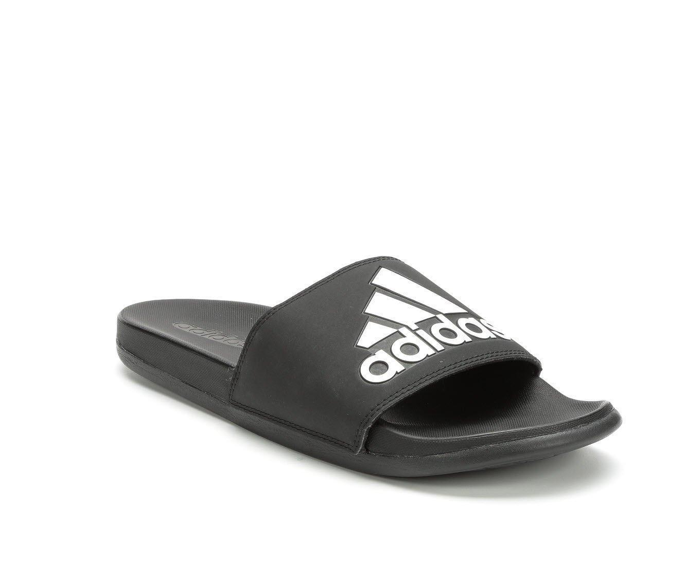 Men's Adidas Adilette Cloudfoam + Logo Sport Slides Product Image