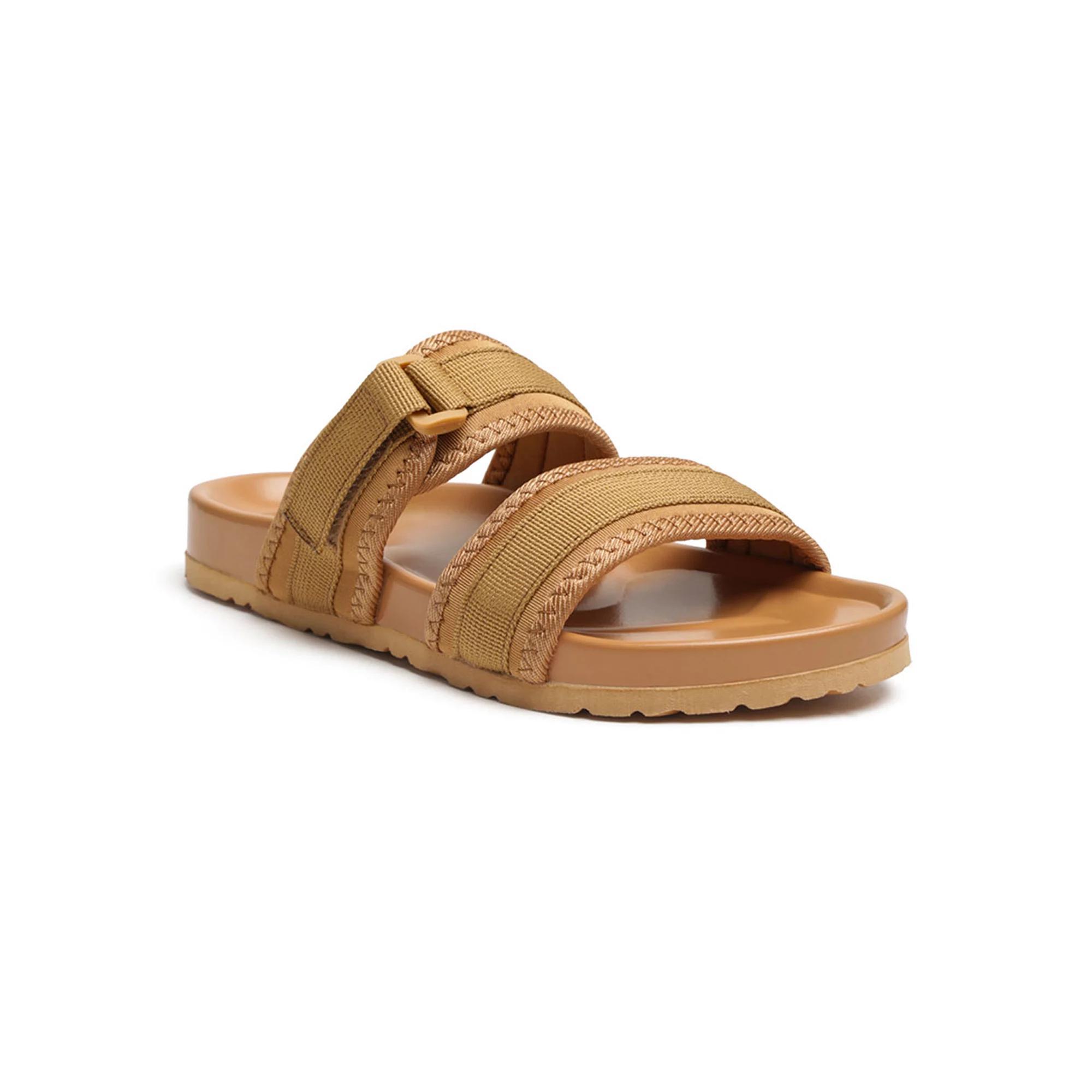 London Rag Women's Nautic Casual Platform Slide Sandals, Size: 8, Light Brown Product Image