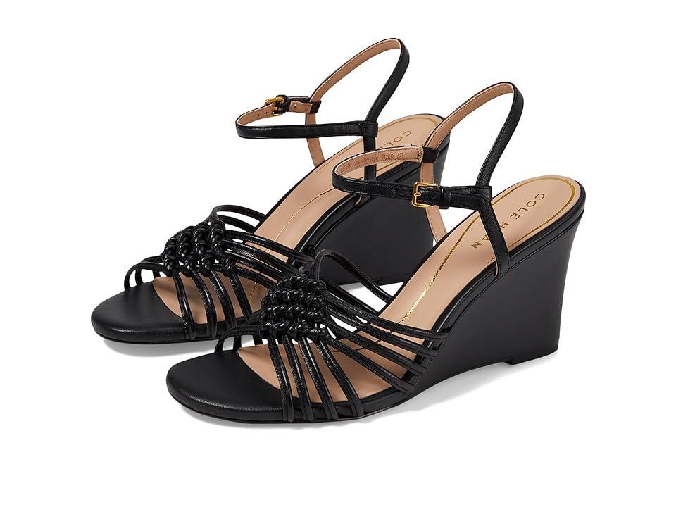 Womens Jitney Knot Leather Wedge Sandals Product Image