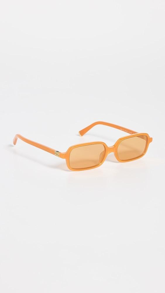 Miu Miu MU 11ZS  Rectangular Sunglasses | Shopbop Product Image