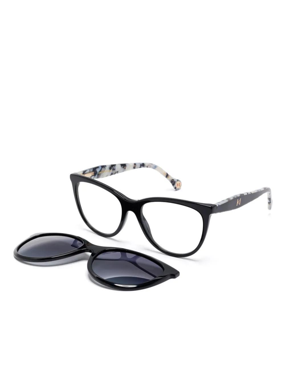 CAROLINA HERRERA Clip-on Glasses In Schwarz Product Image