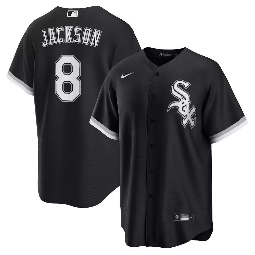 Men's Nike Bo Jackson Black Chicago White Sox Alternate Cooperstown Collection Replica Player Jersey, Size: Large Product Image