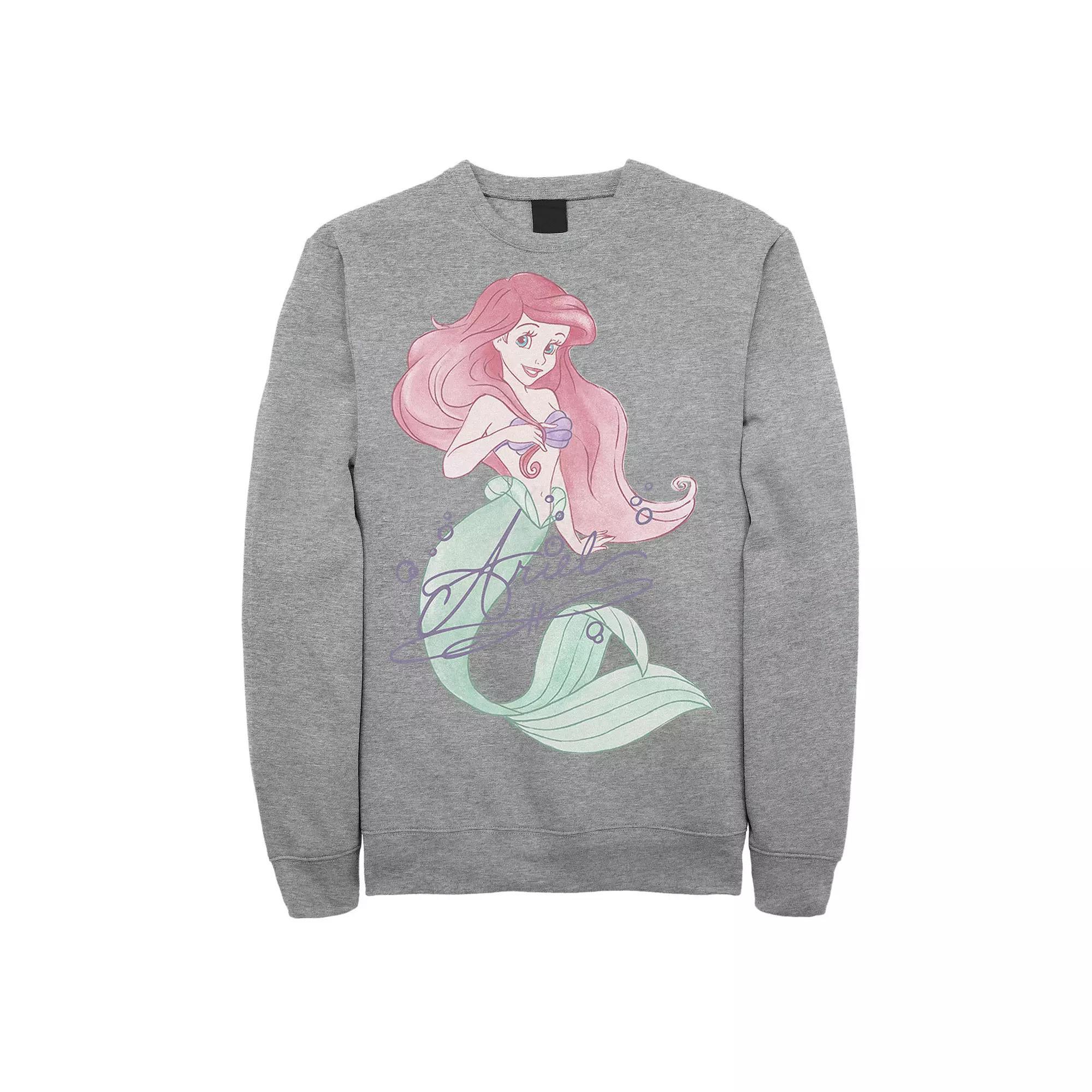 Disney's The Little Mermaid Ariel Men's Signed Portrait Sweatshirt,  Product Image