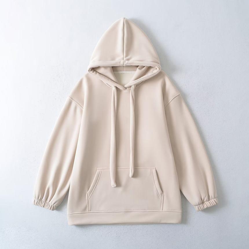 Loose Fit Plain Hoodie Product Image