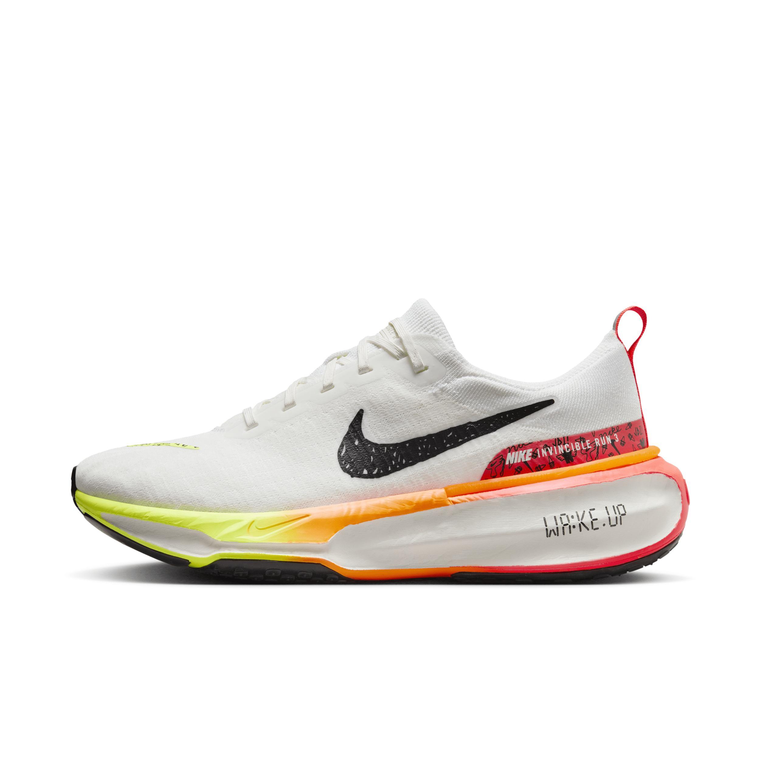 Nike Mens ZoomX Invincible Run Flyknit 3 - Running Shoes White/Coconut Milk/Sesame Product Image