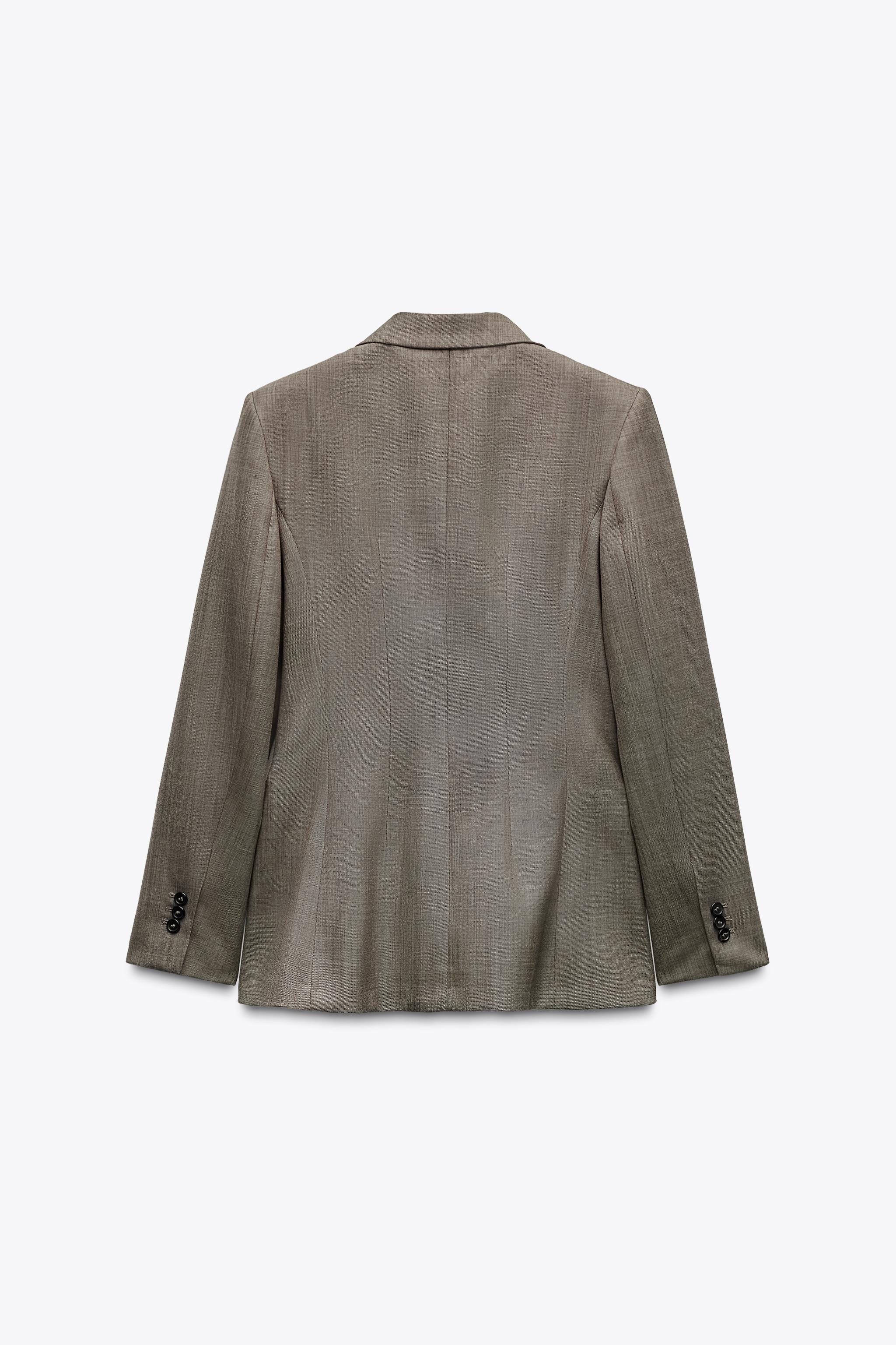 FITTED WOOL BLEND JACKET ZW COLLECTION Product Image