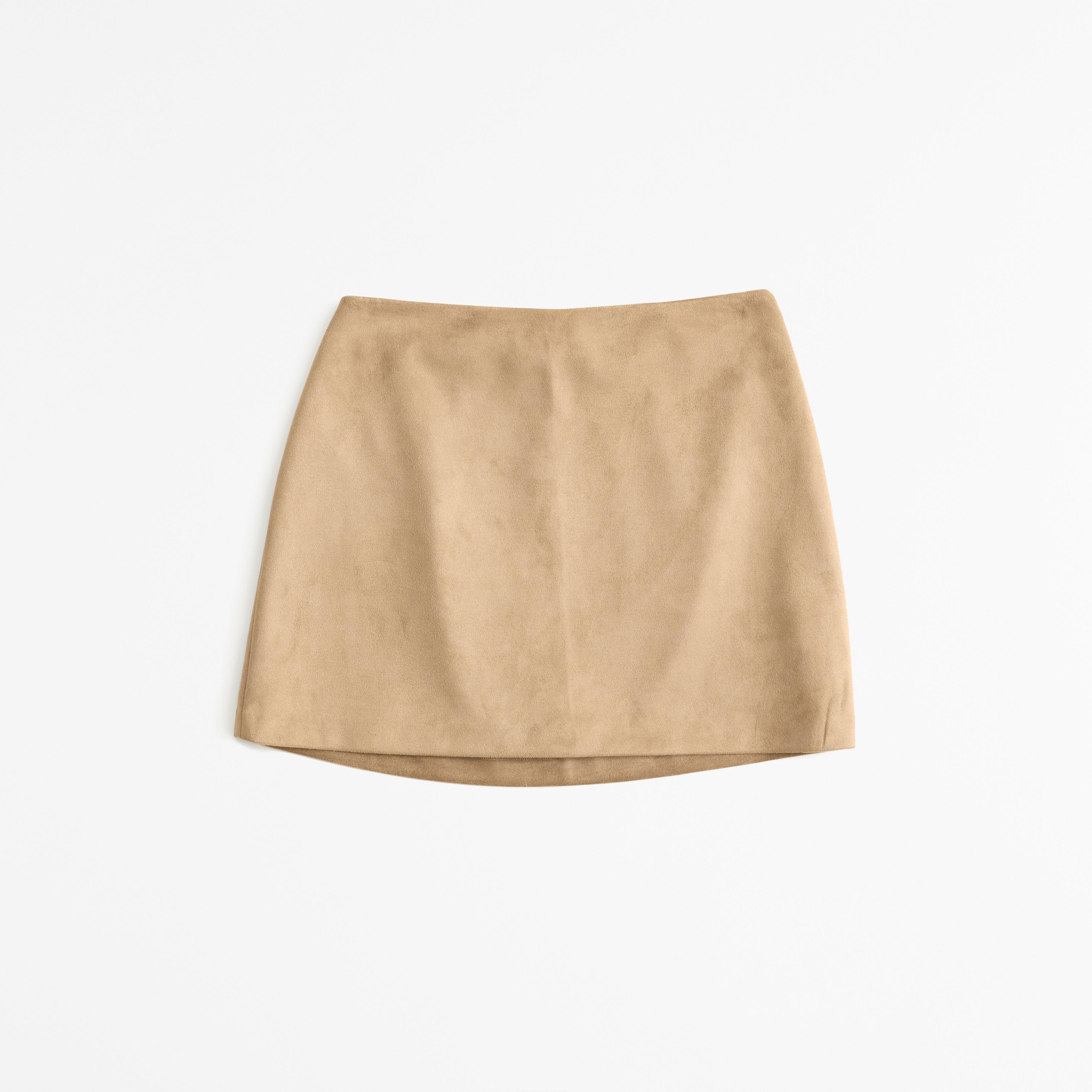 The A&F Scarlett Faux Suede Mini Skort Product Image