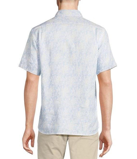Cremieux Blue Label French Linen Floral Print Short Sleeve Woven Shirt Product Image