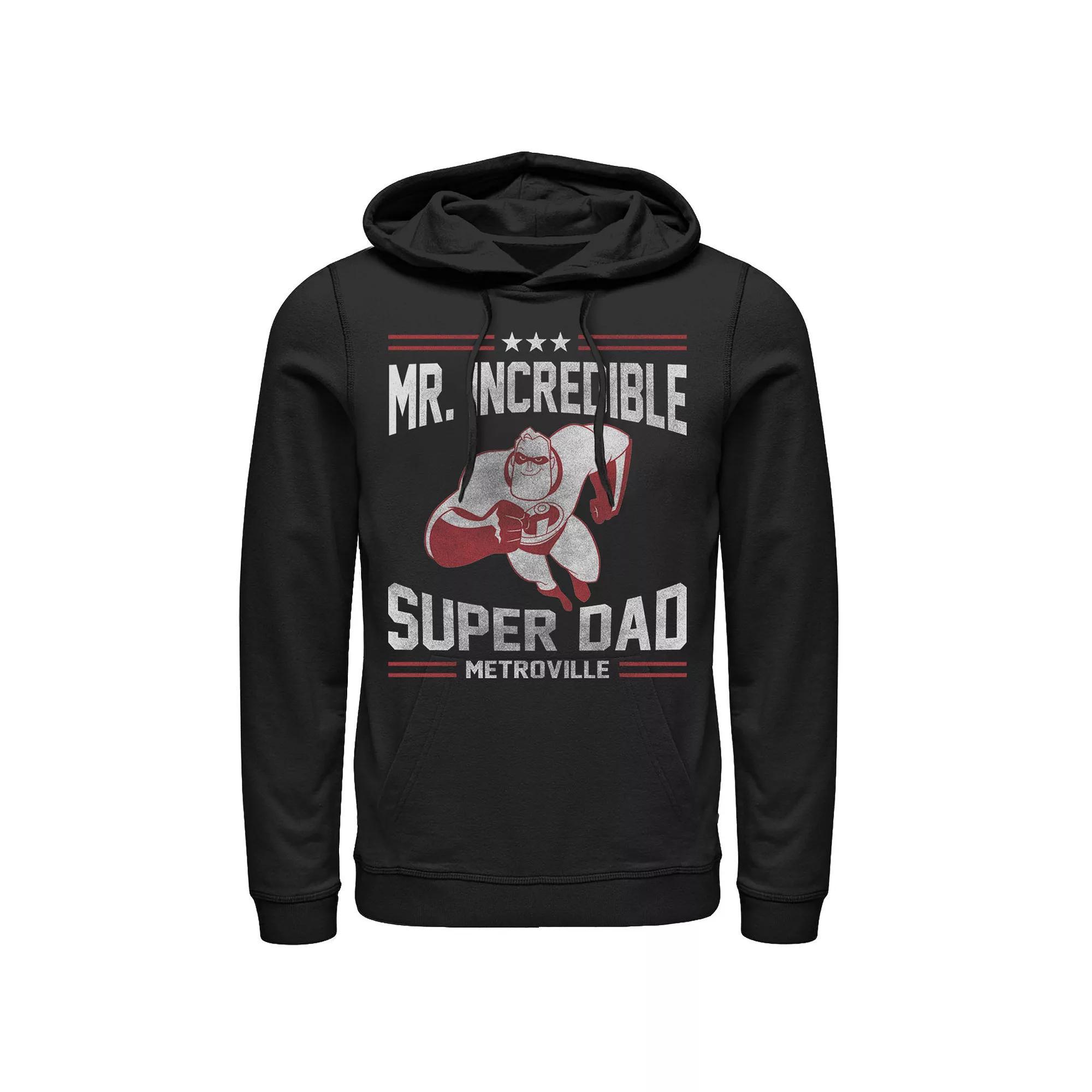 Disney / Pixar's The Incredibles Men's Super Dad Hoodie, Size: XXL, Black Product Image