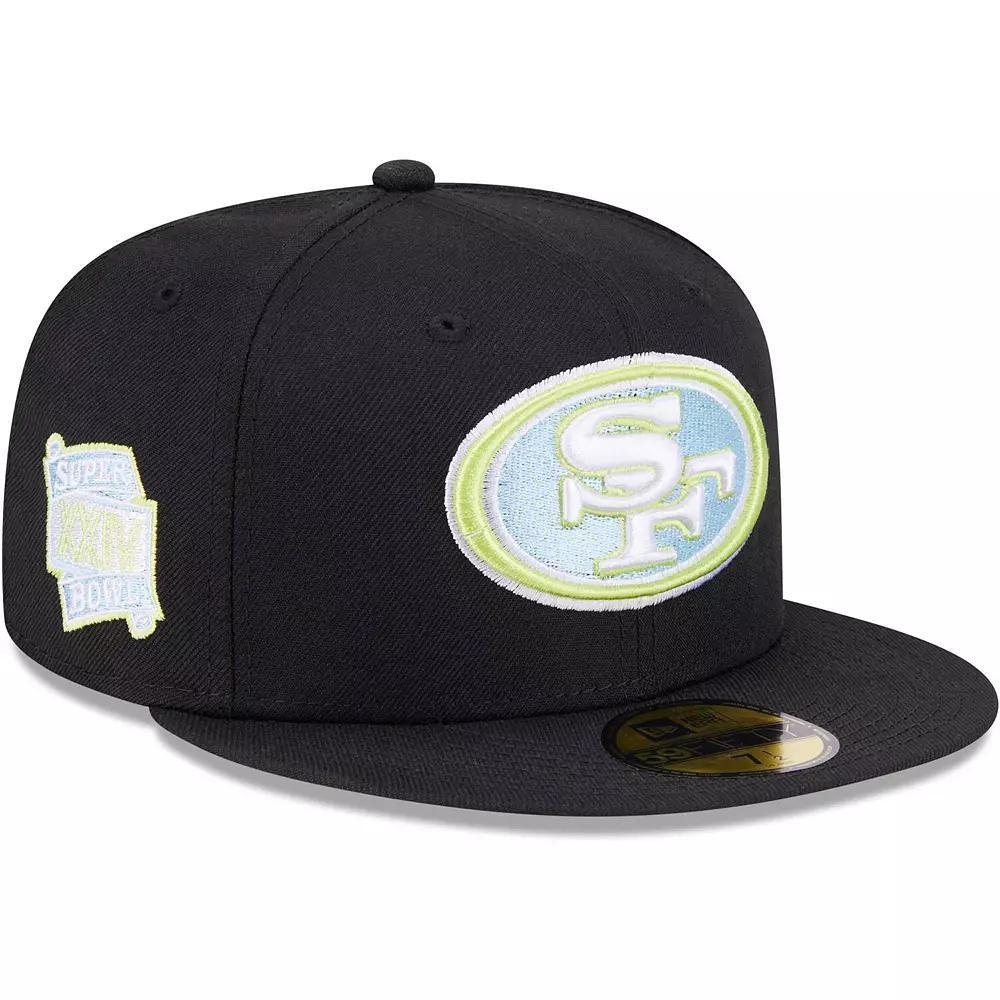 Men's New Era Black San Francisco 49ers Multi 59FIFTY Fitted Hat, Size: 7 7/8 Product Image