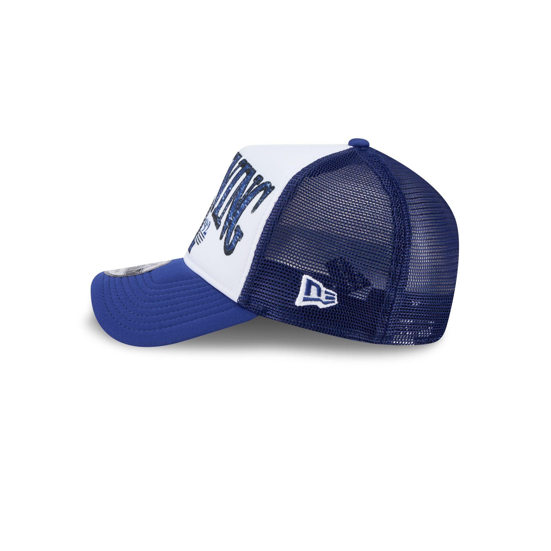 Tampa Bay Lightning Distressed 9FORTY A-Frame Trucker Hat Male Product Image