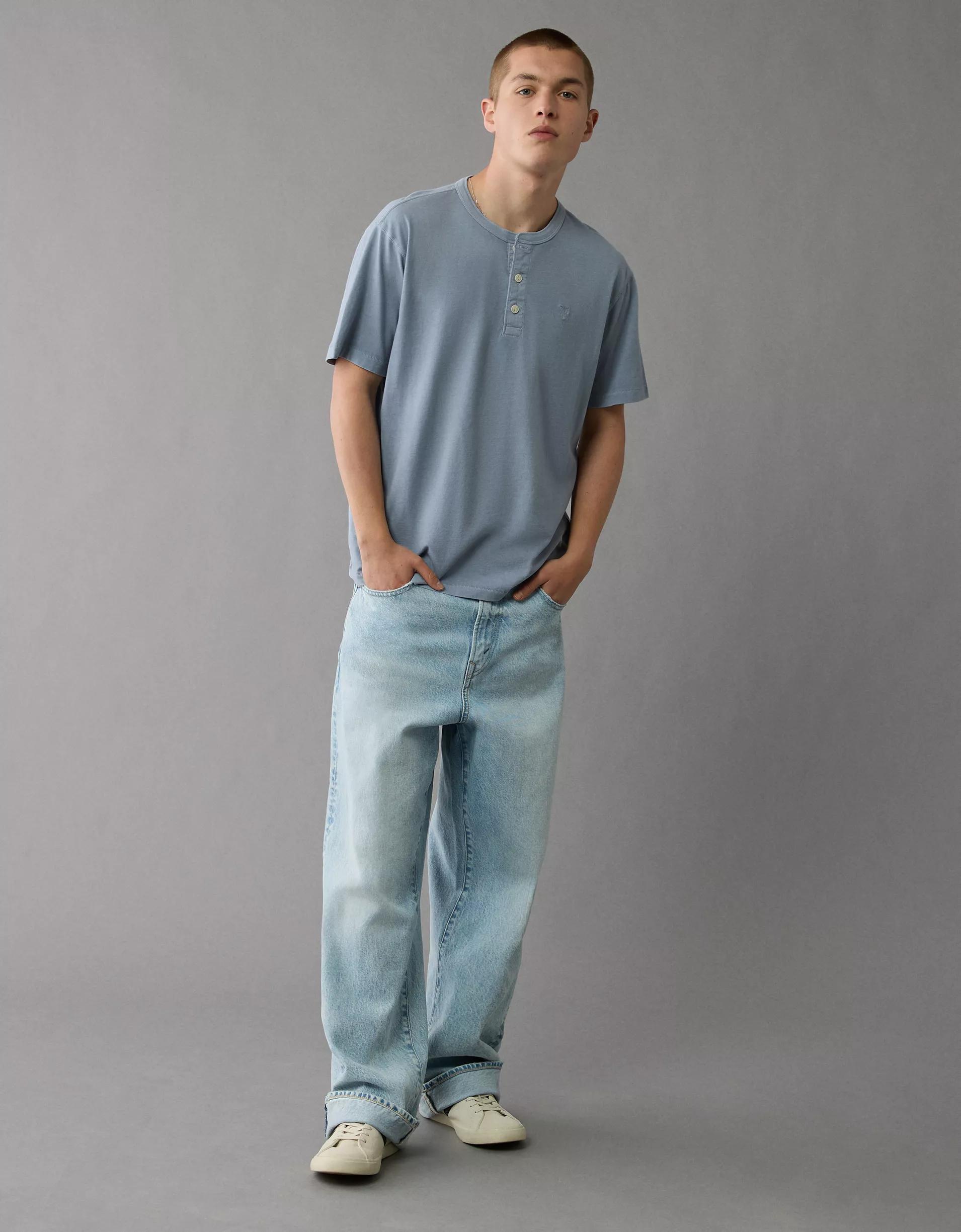 AE Lived-In Henley T-Shirt Product Image