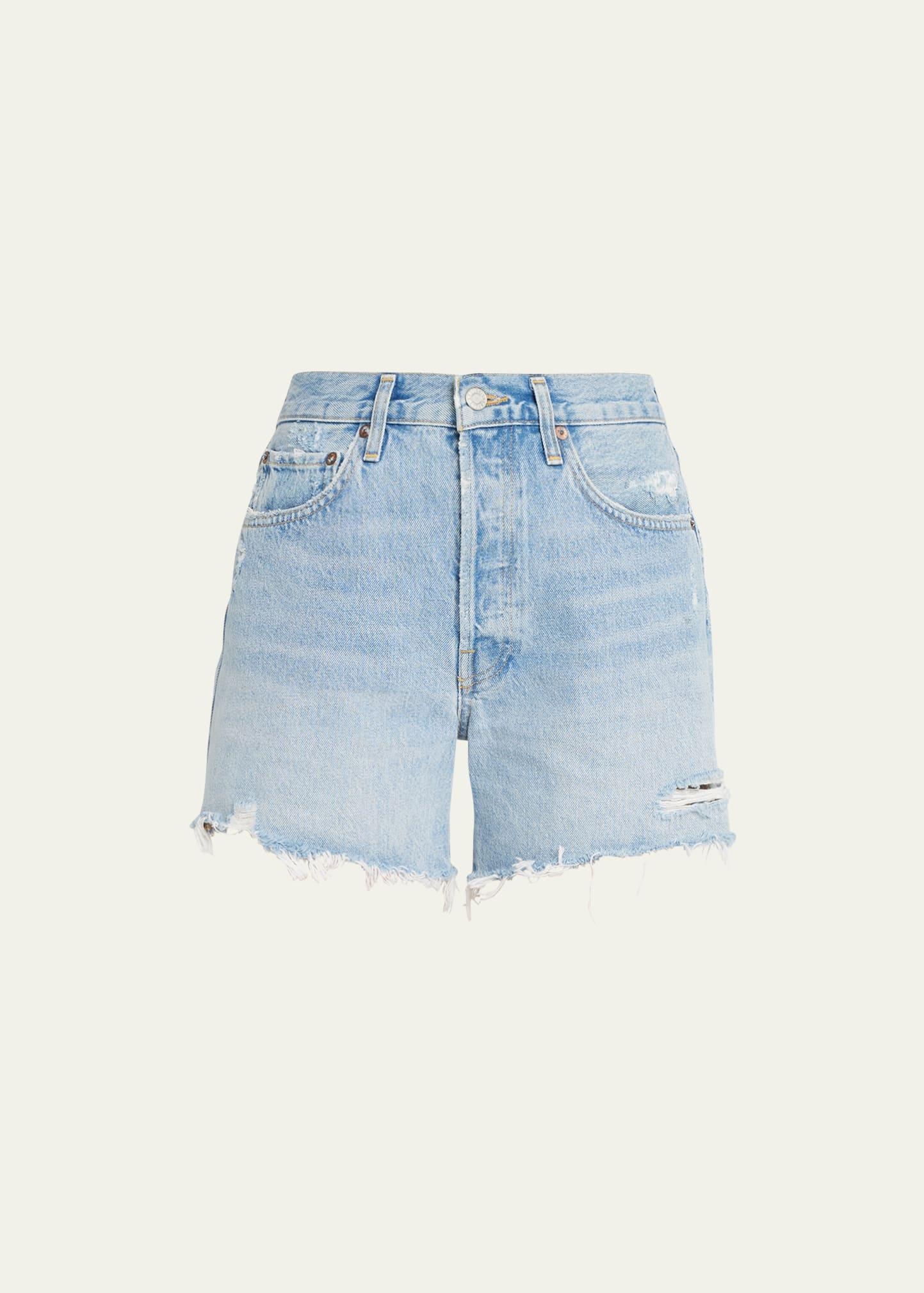 Womens Parker Longline Denim Shorts Product Image