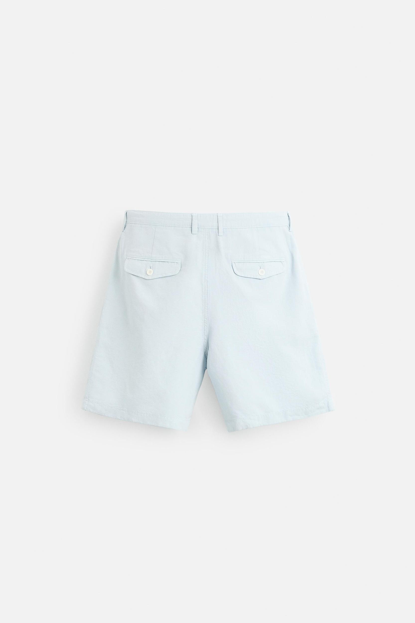 WASHED PLEATED SHORTS Product Image