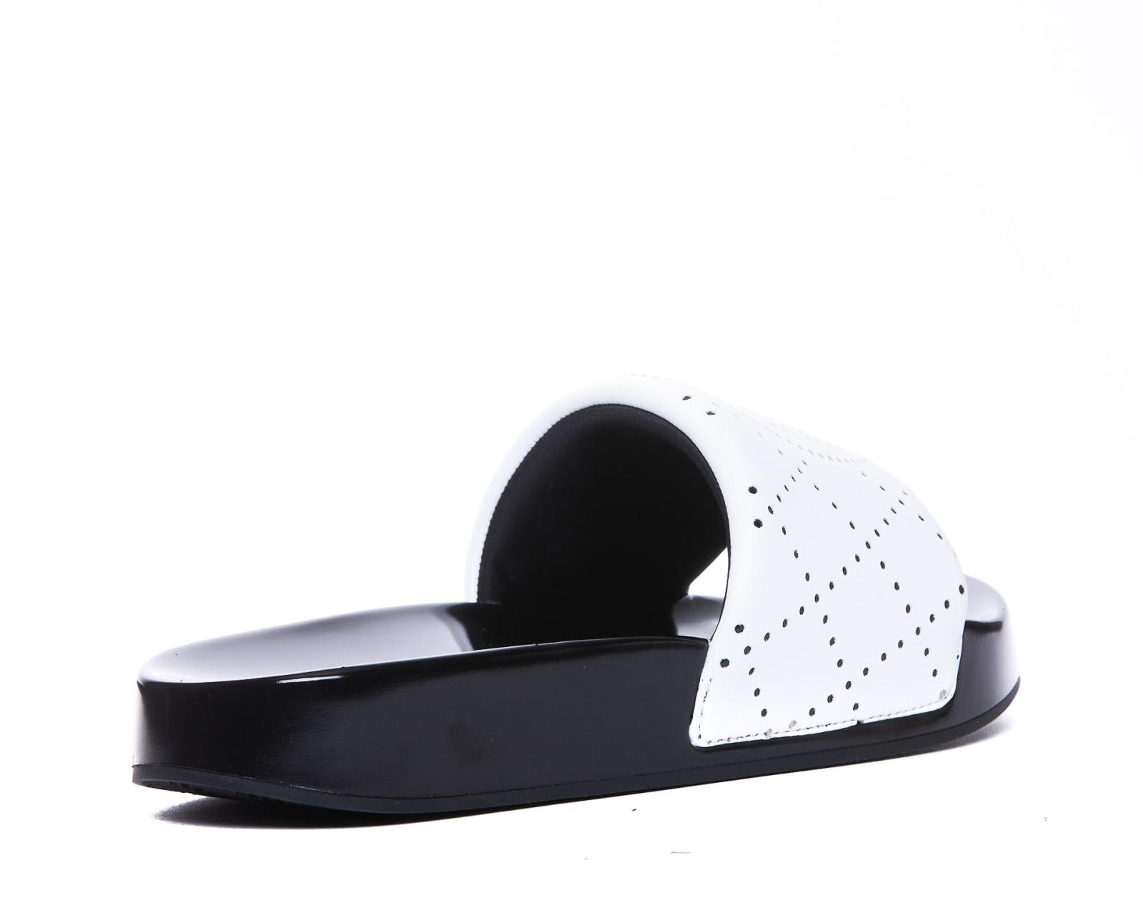 TORY BURCH Double T Sliders In Blanco Product Image