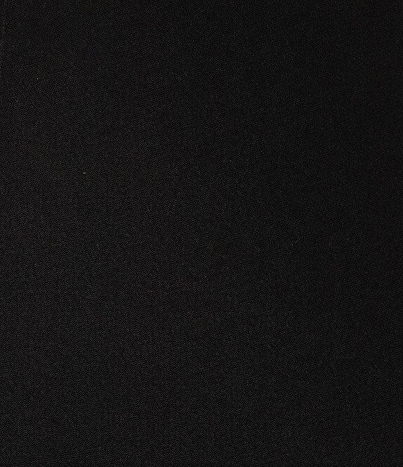 IC Collection Knit Stripe Mesh Cut Out Elastic Waist Wide-Leg Pants Product Image