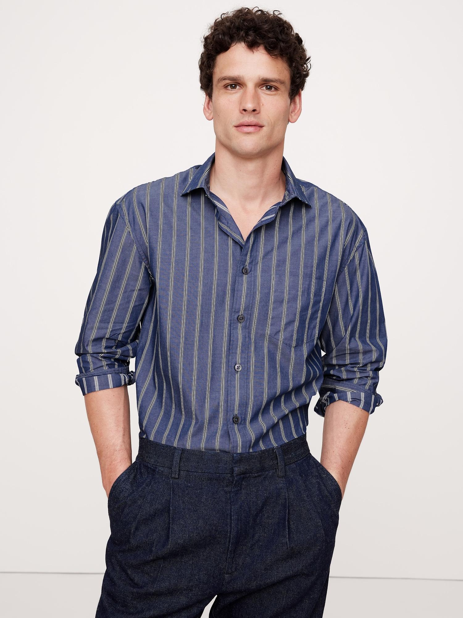 Relaxed-Fit Washed Cotton Poplin Shirt Product Image