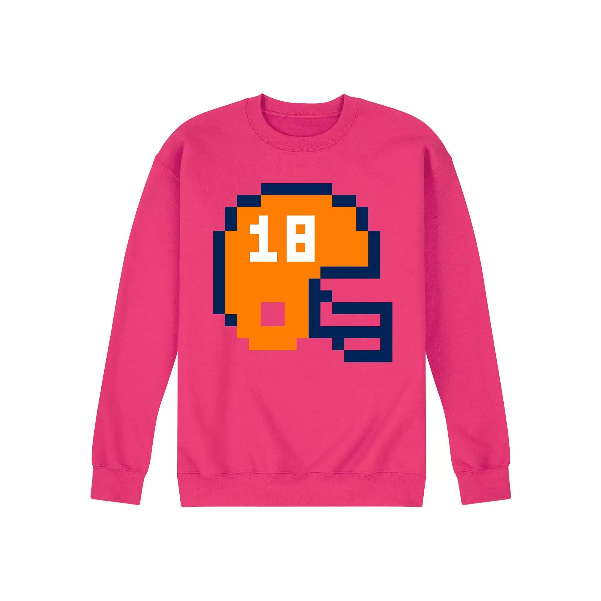 Men's Helmet 18 Fleece Sweatshirt, Size: Medium, Pink Product Image