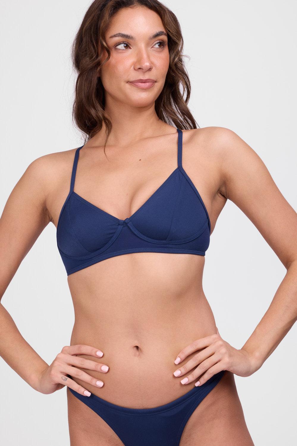 Lisa Bikini Top - Navy Product Image