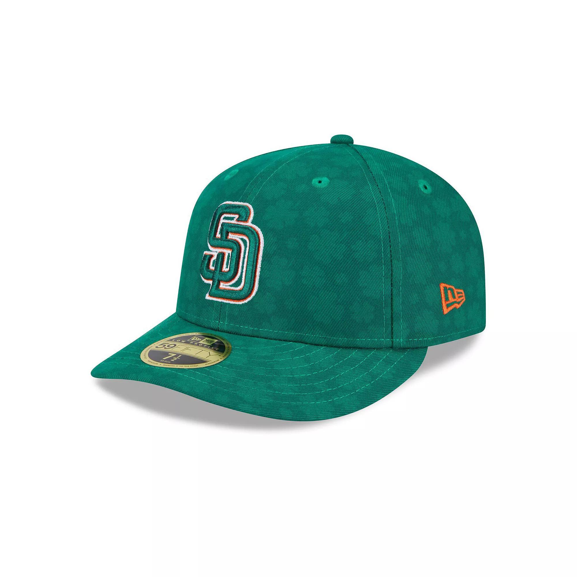Men's New Era Kelly Green San Diego Padres St. Patrick's Day Low Profile 59FIFTY Fitted Hat, Size: 8 Product Image
