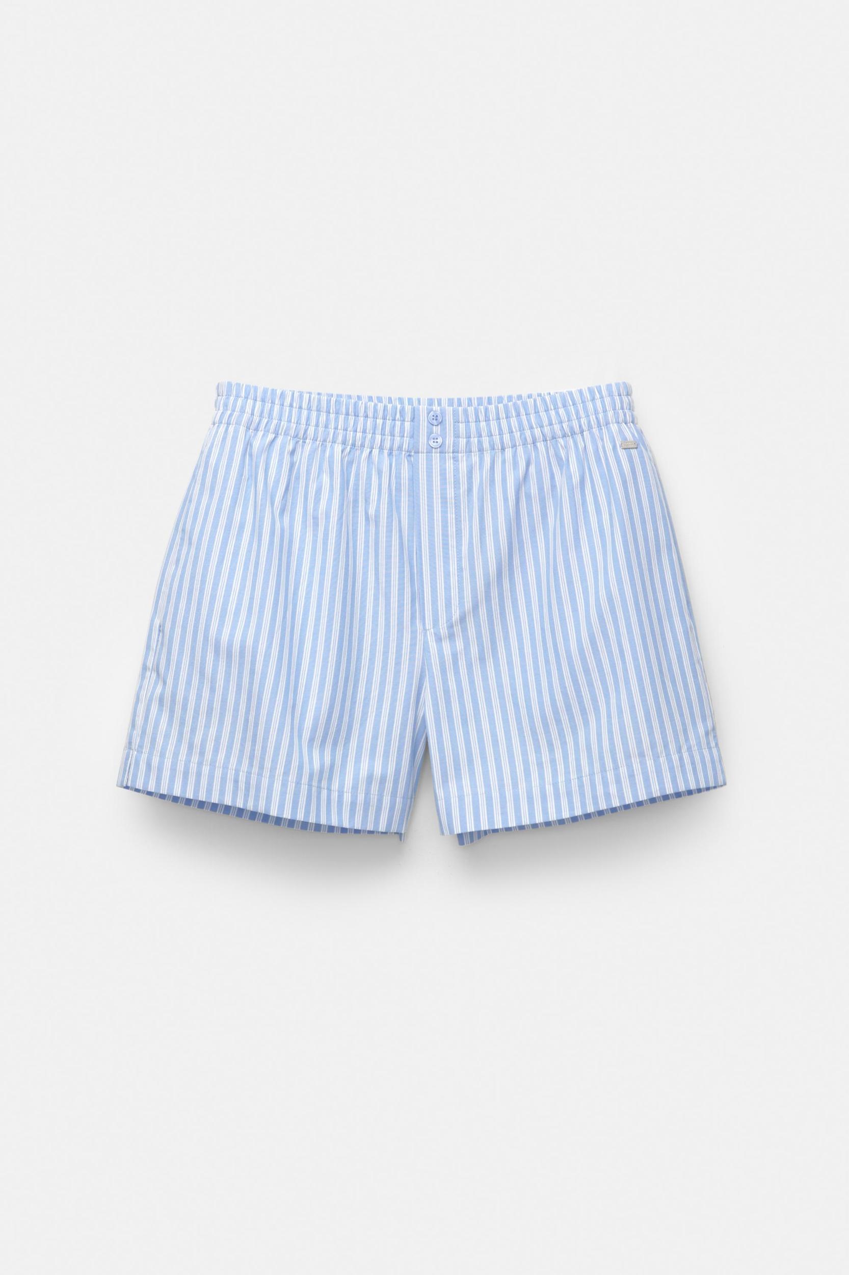Striped poplin shorts Product Image