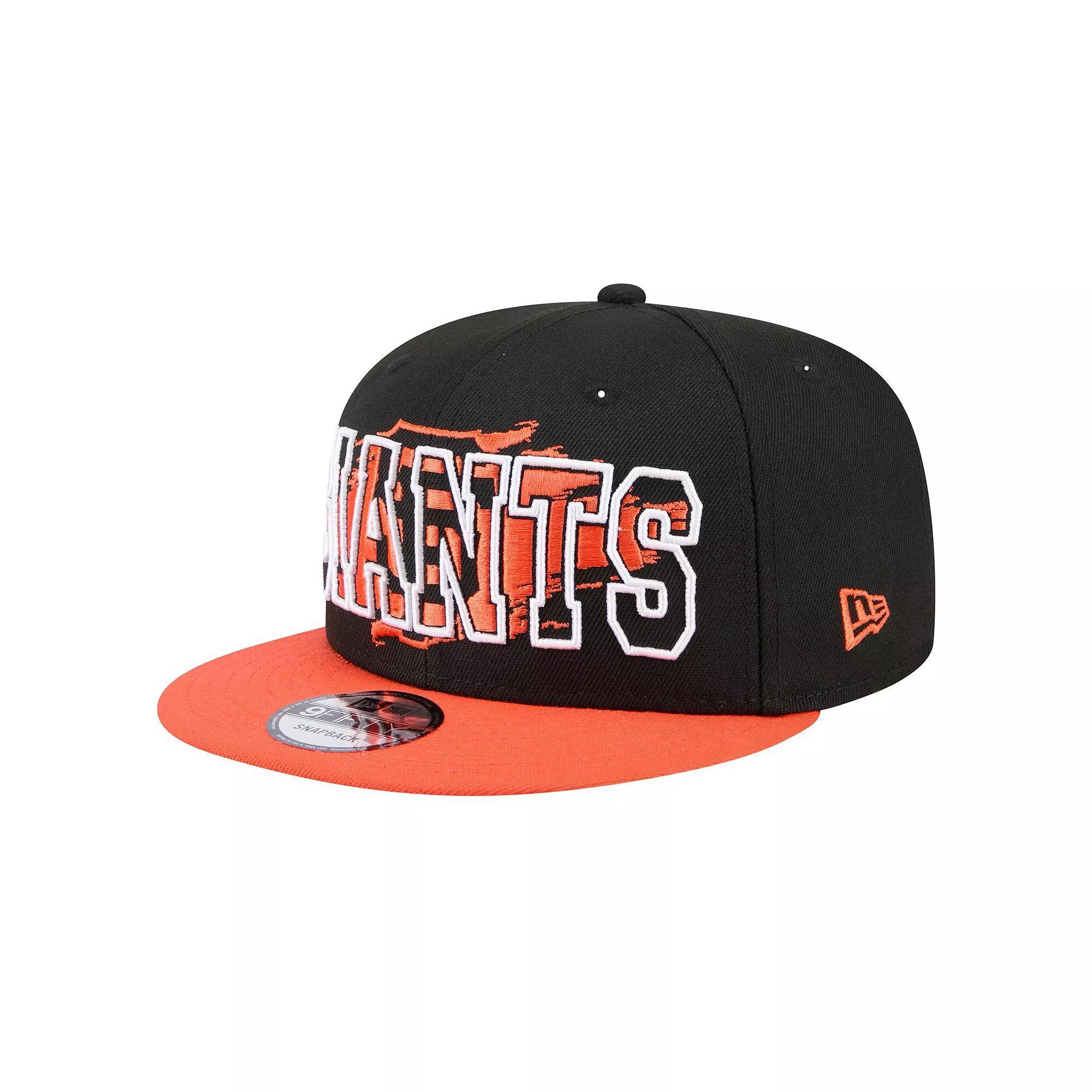 Men's New Era Black San Francisco Giants Splatter 9FIFTY Snapback Hat Product Image