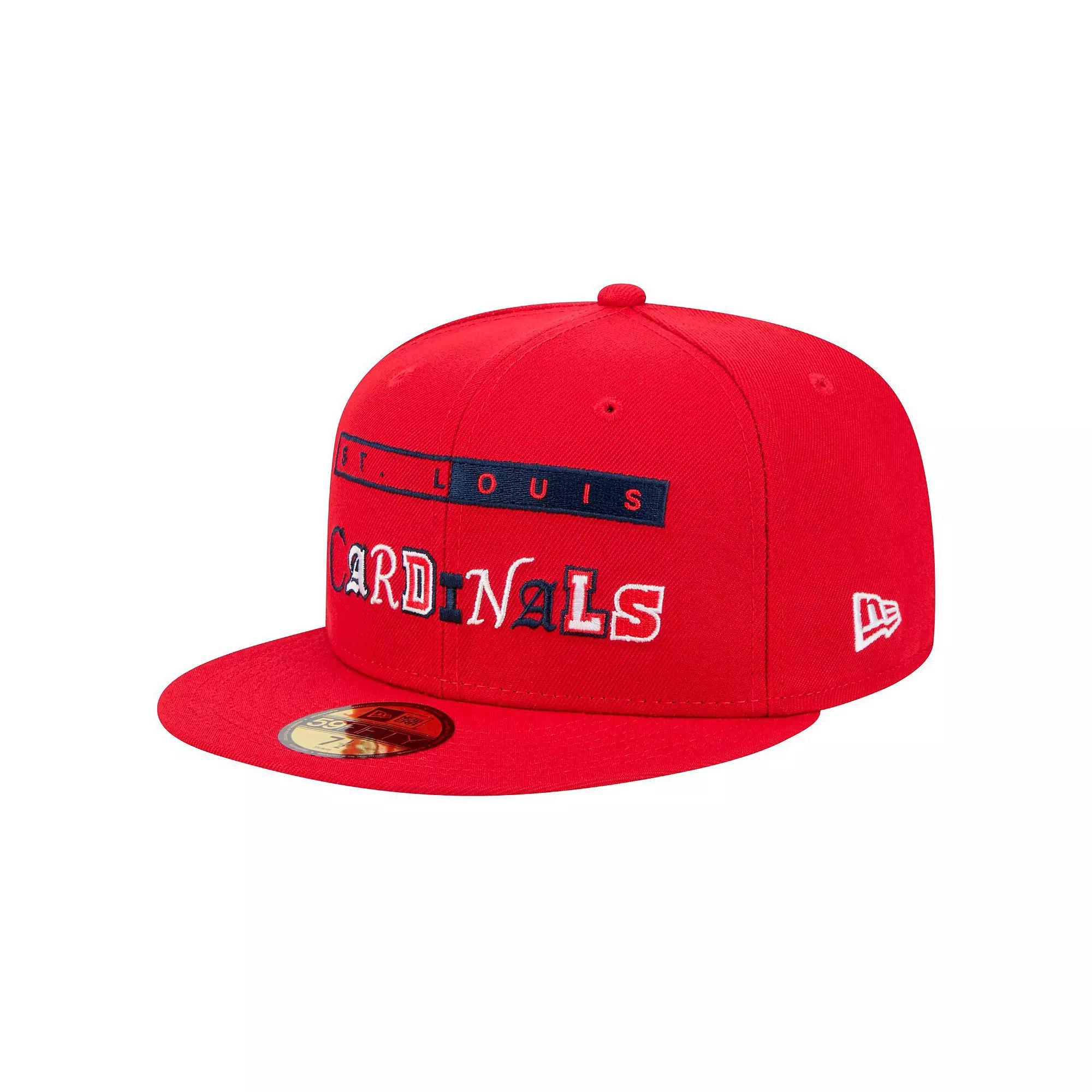 Men's New Era Red St. Louis Cardinals Ransom 59FIFTY Fitted Hat, Size: 7 Product Image