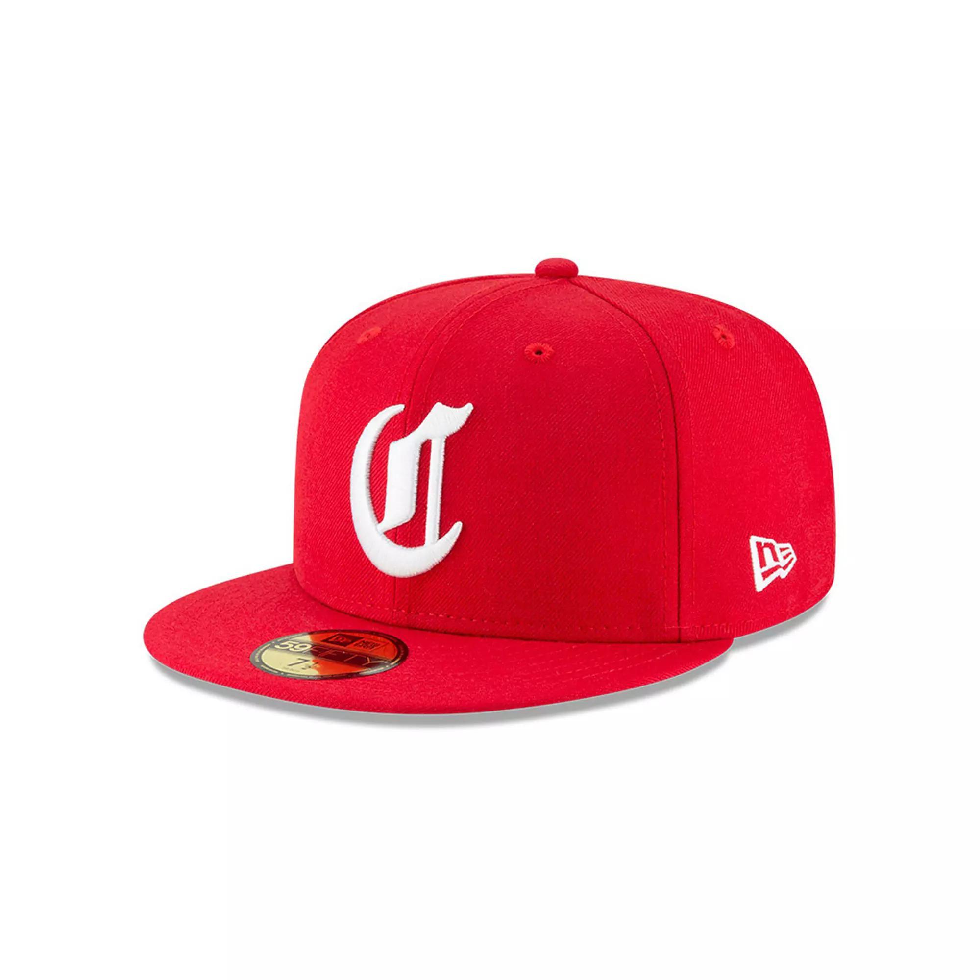 Mens New Era Red Cincinnati Reds Cooperstown Collection Wool 59FIFTY Fitted Hat Product Image