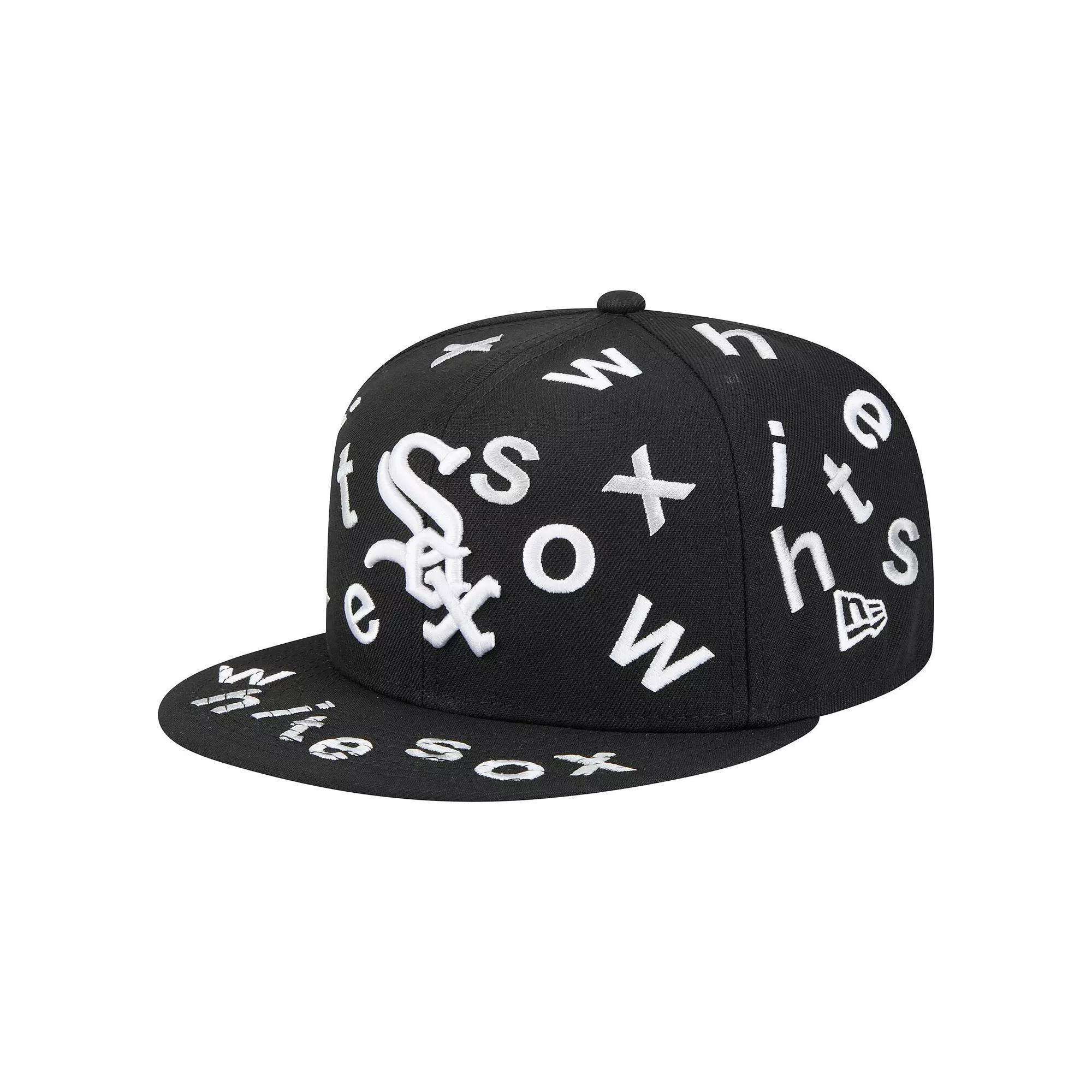Men's New Era Black Chicago White Sox Team Confetti 59FIFTY Fitted Hat, Size: 7 3/4 Product Image