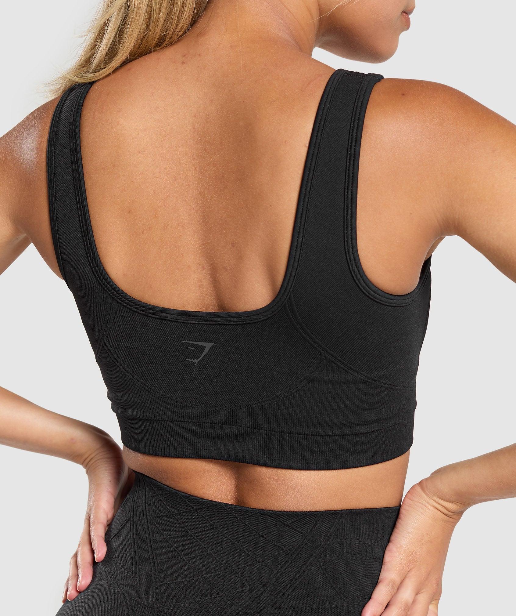 Gymshark Corset Seamless Sports Bra - Black Female Product Image