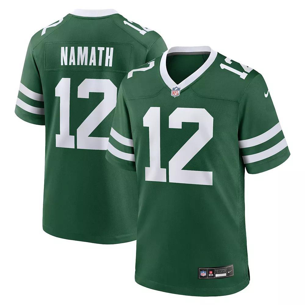 Men's Nike Joe Namath Legacy Green New York Jets Game Jersey,  Product Image