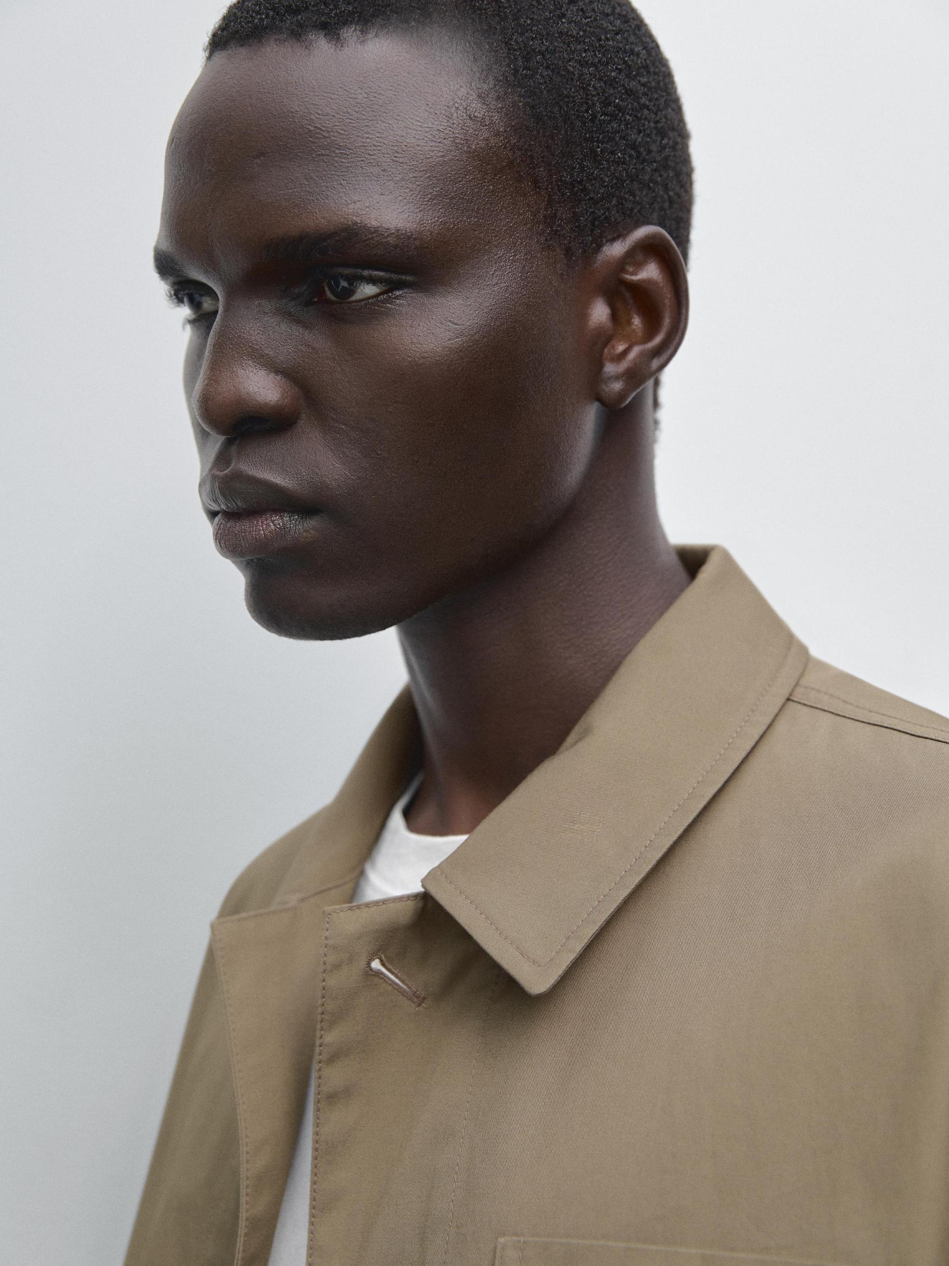 100% cotton jacket with pockets Product Image