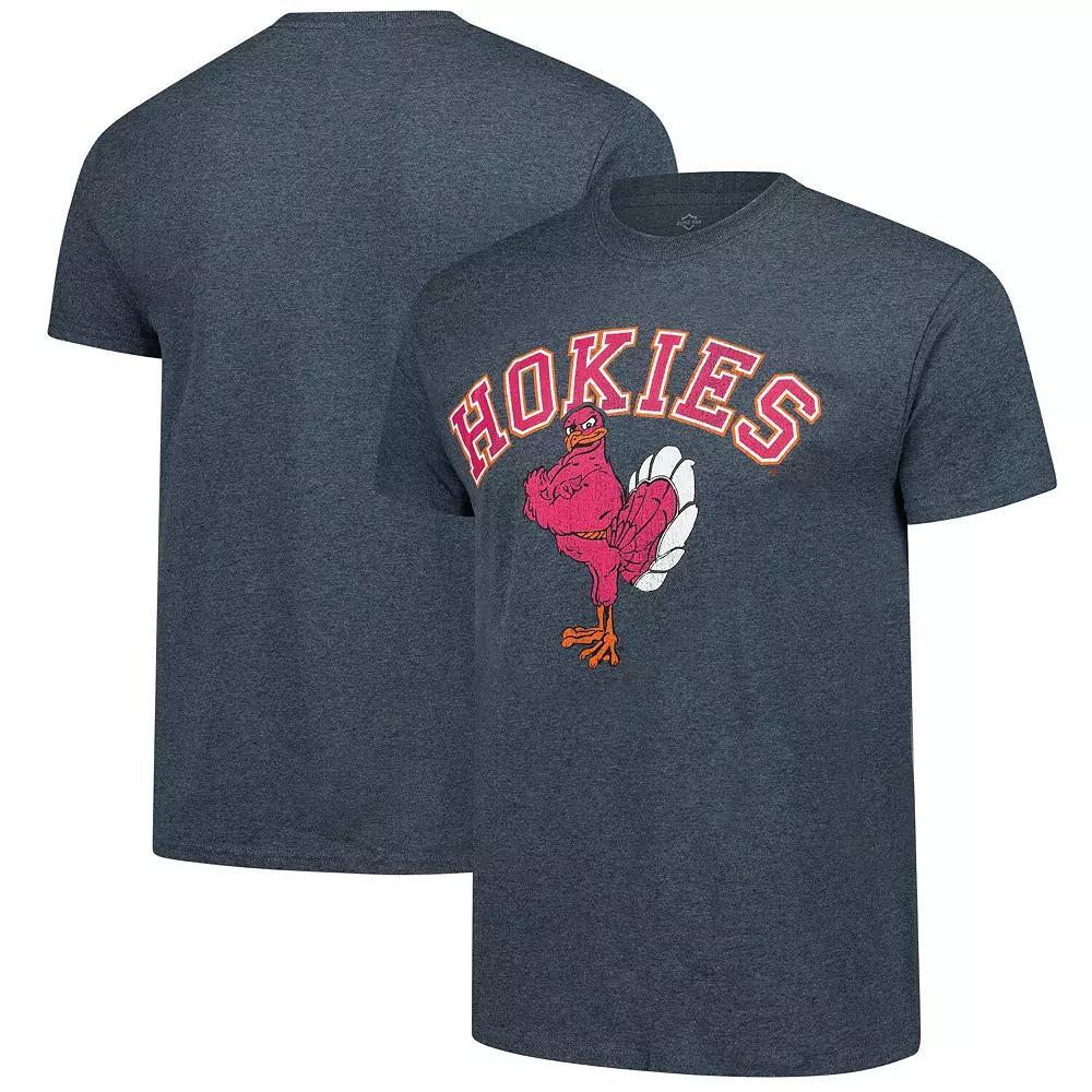 Men's Heather Charcoal Virginia Tech Hokies Basic Arch Mascot Logo T-Shirt, Size: XL Product Image