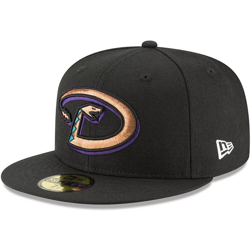 Men's New Era Black Arizona Diamondbacks Cooperstown Collection Wool 59FIFTY Fitted Hat, Size: 8 Product Image