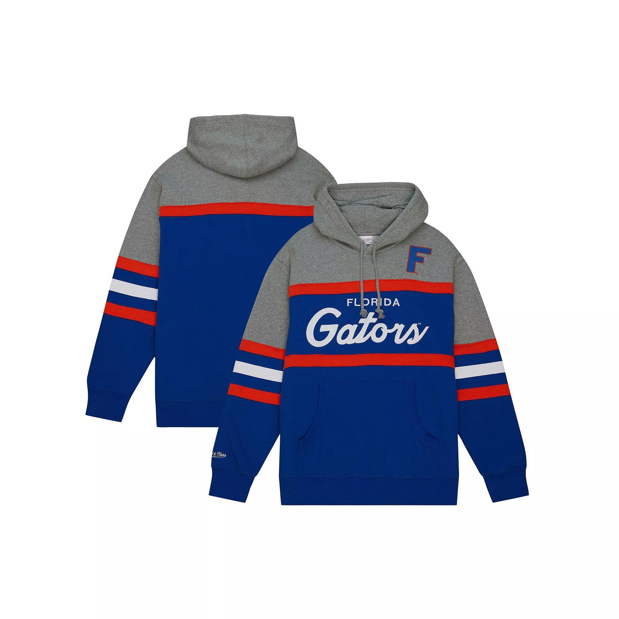 Men's Mitchell & Ness  Royal Florida Gators Head Coach Pullover Hoodie, Size: Medium, Blue Product Image