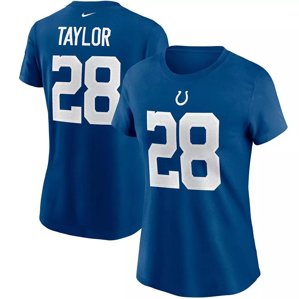 Women's Nike Jonathan Taylor Royal Indianapolis Colts Name & Number T-Shirt, Size: XL, Blue Product Image