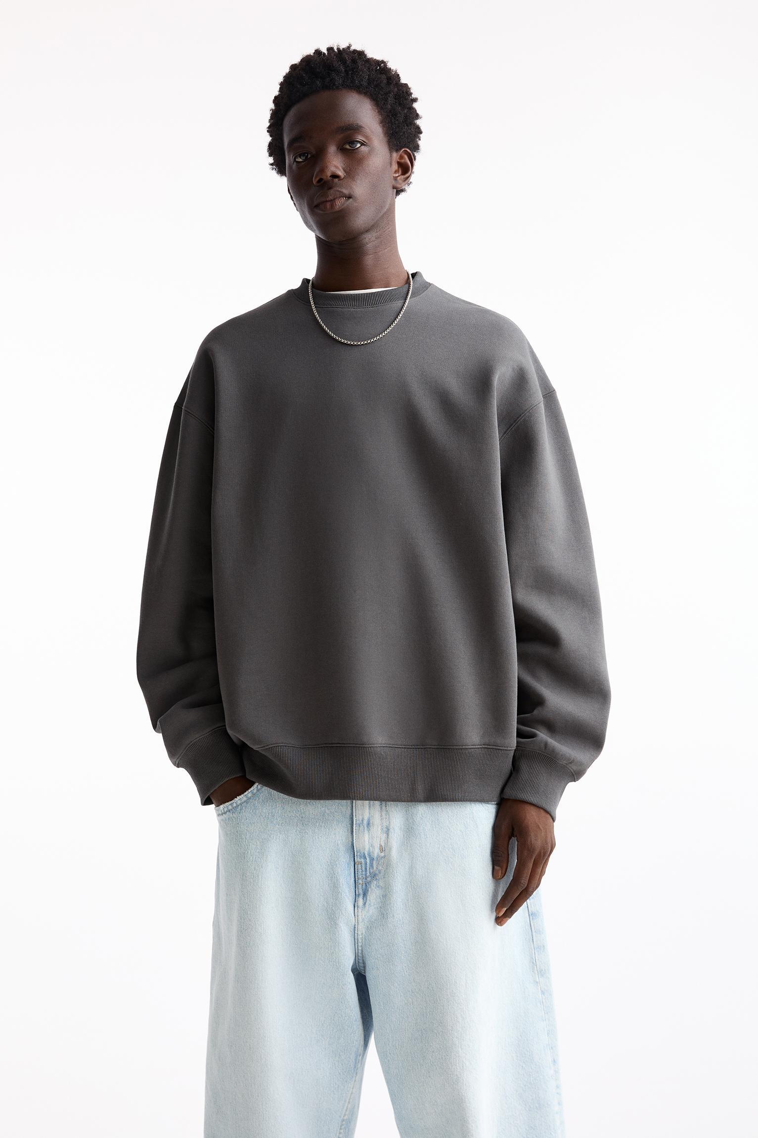 Basic crew neck sweatshirt Product Image
