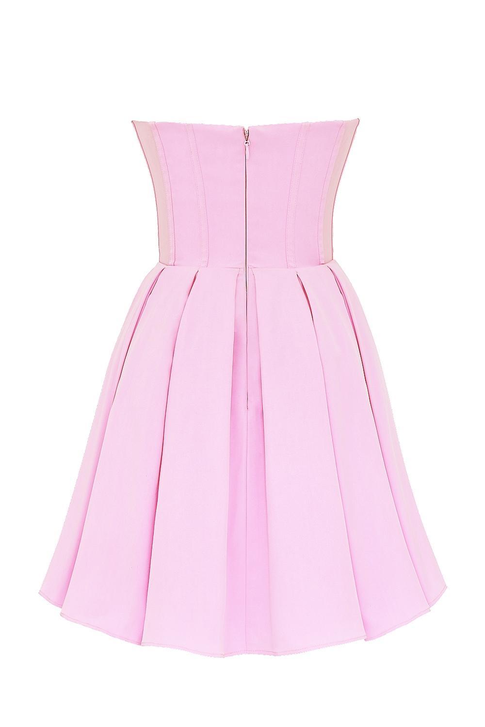 Mar  cotton candy twill strapless mini dress Product Image