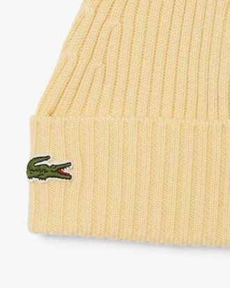 Rib Knit Brushed Wool Beanie Product Image