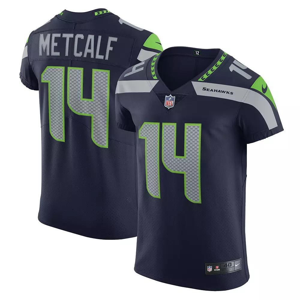 Men's Nike DK Metcalf College Navy Seattle Seahawks Vapor Elite Player Jersey, Size: 52, Blue Product Image