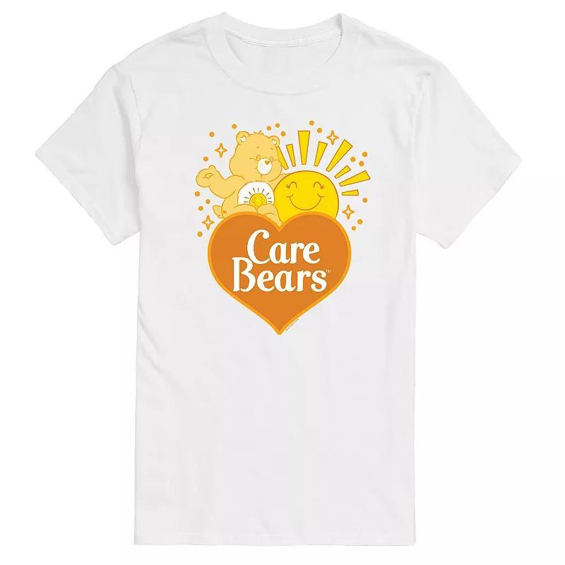 Men's Care Bears Funshine Logo Graphic Tee, Size: XL, White Product Image