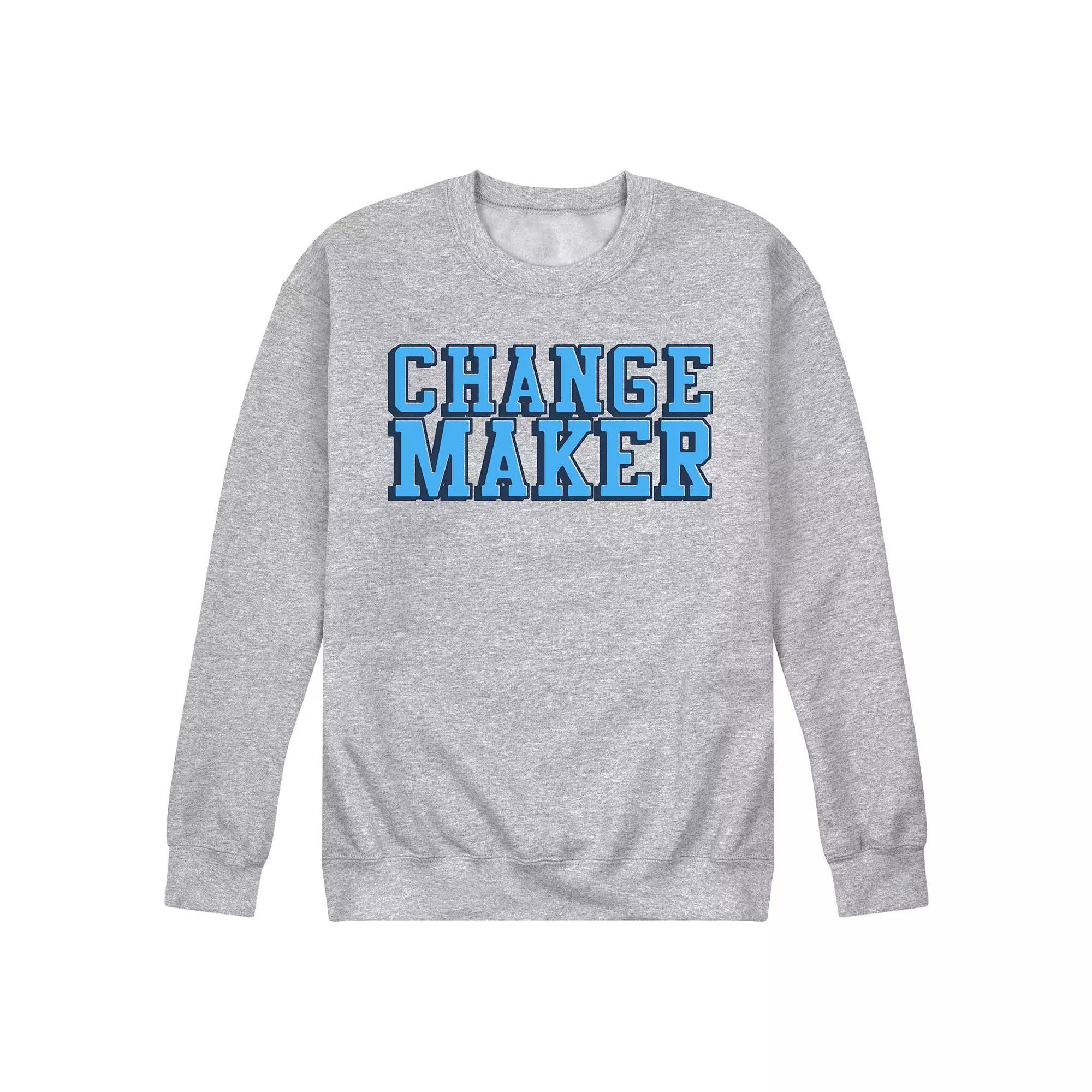 Men's Change Maker Fleece Sweatshirt, Size: Small, Grey Gray Product Image